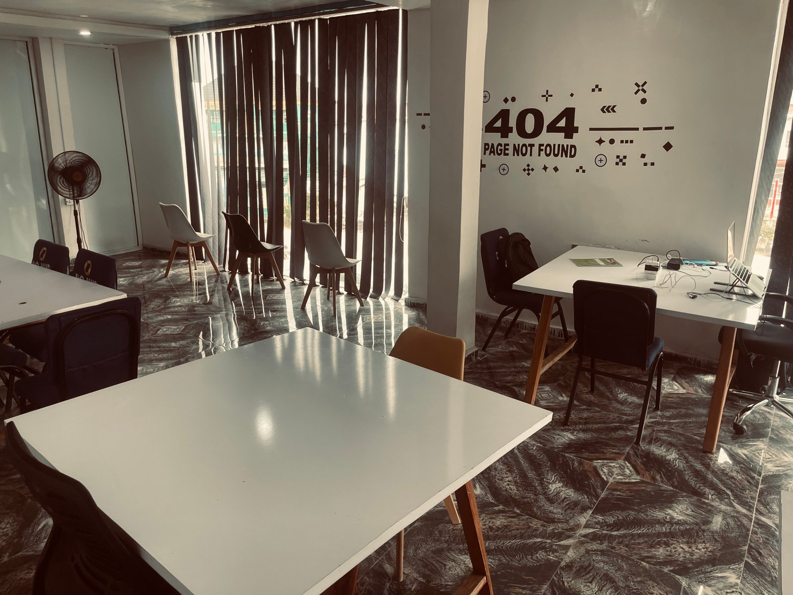 Modern open workspace with natural lighting